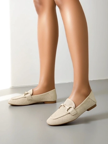 Royalfashion Perforované dámské mokasíny Laamba