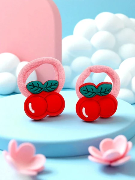 Royalfashion Gumičky do vlasů s ovocným motivem Fruity Bloom