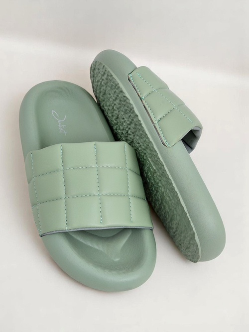 Royalfashion Жіночі шльопанці на плоскій підошві Quilt Walk