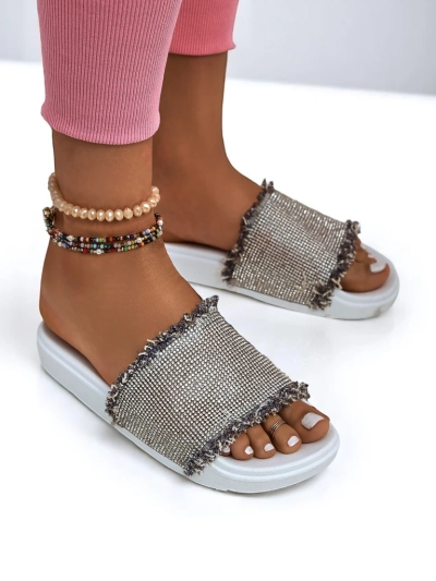 Royalfashion Dámské pantofle na ploché podrážce SparkleWalk