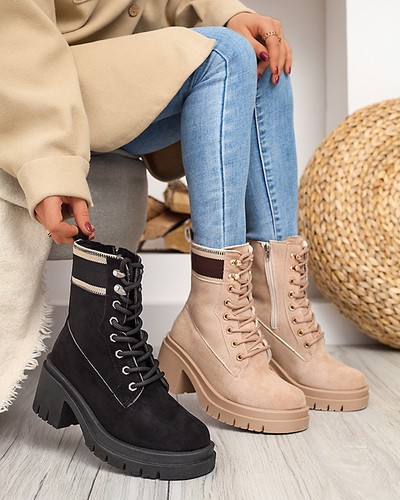 Чорні черевики на шпильці Koidoo- Obuwie