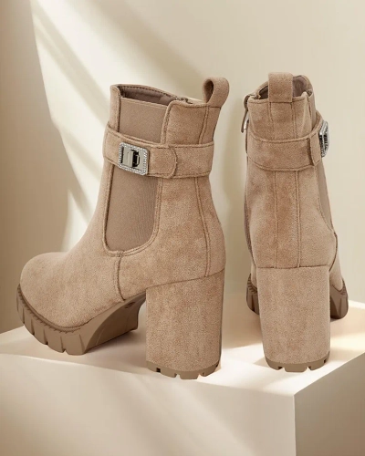 Dámské kotníkové boty Royalfashion na podpatku Effo