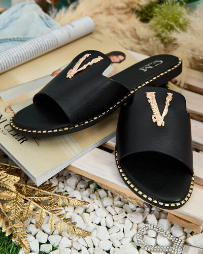 Royalfashion Жіночі шльопанці з екошкіри Cemenna