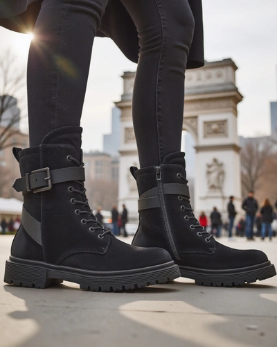 Жіночі робочі чоботи в стилі манкетт Miros