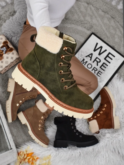 Жіночі ботильйони-трапери з хутром Tessara