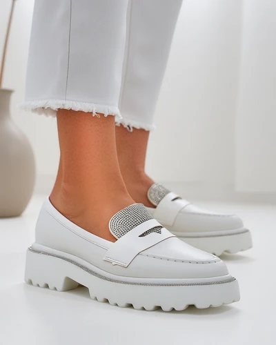 Royalfashion Dámské mokasíny s kamínky Vinness