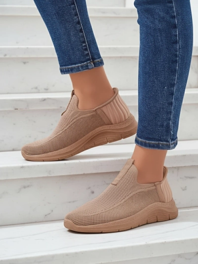 Dámské boty slip on Selene Béžové – pohodlné tenisky na plochém podpatku