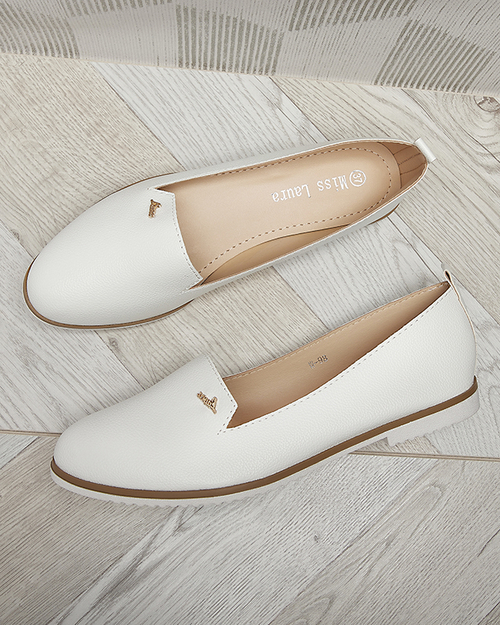 Білі жіночі мокасини Riorica- Footwear