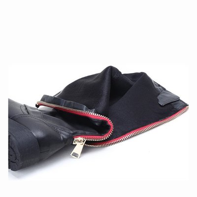 Czarne kozaki z klamrami Tamika- Obuwie