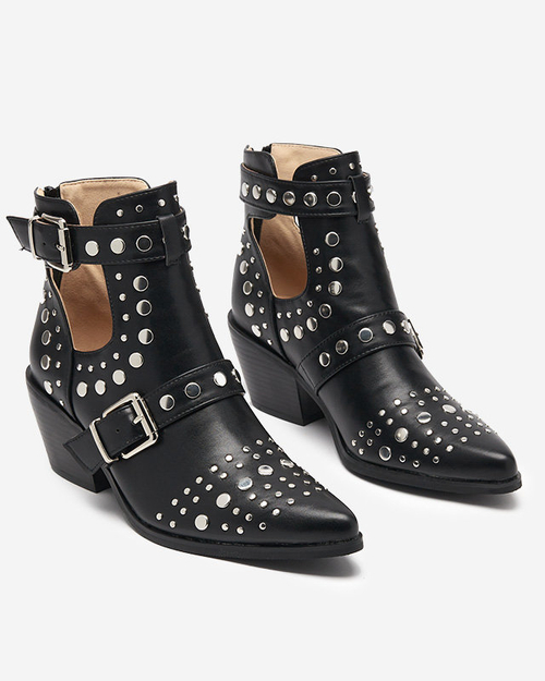 Чорні ботильйони з форсунками Farrcy - Взуття