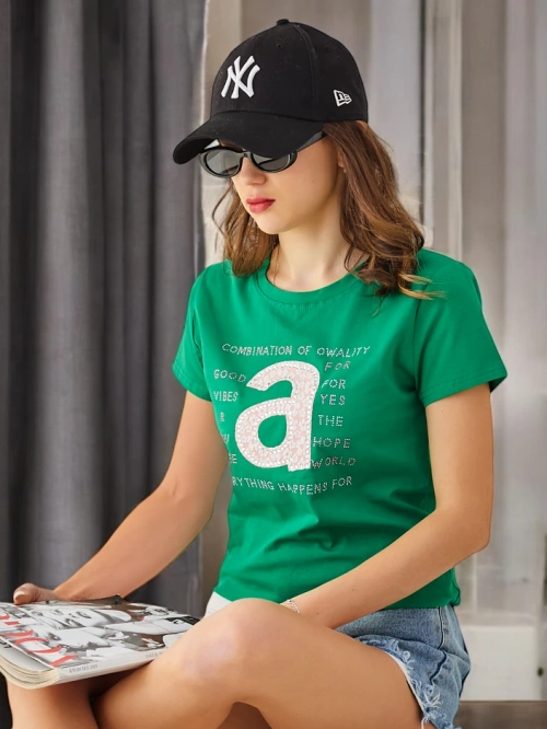 Royalfashion Жіноча бавовняна футболка Комбінація Якості