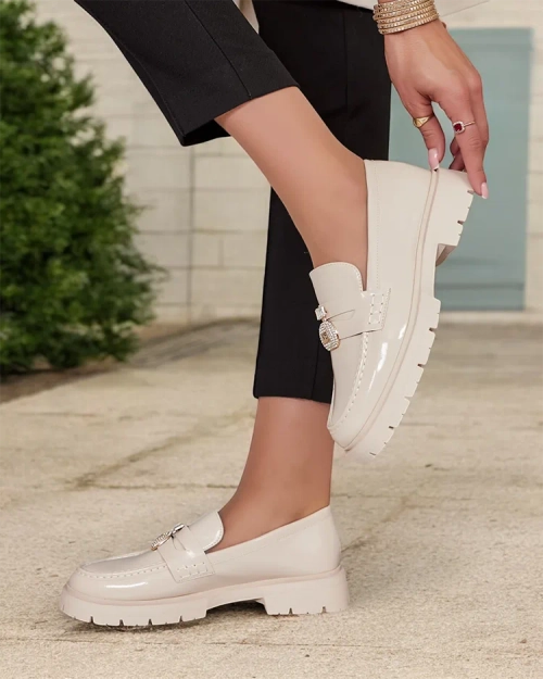 Royalfashion Жіночі лаковані мокасини Bemies