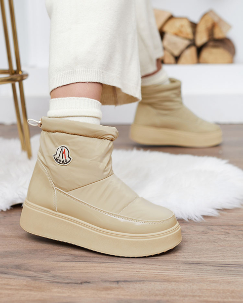 Royalfashion Dámské sněhule ve světle hnědé barvě Ademra