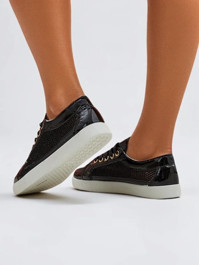 Royalfashion Patent dámské sneakers z ekologické kůže Azzuros