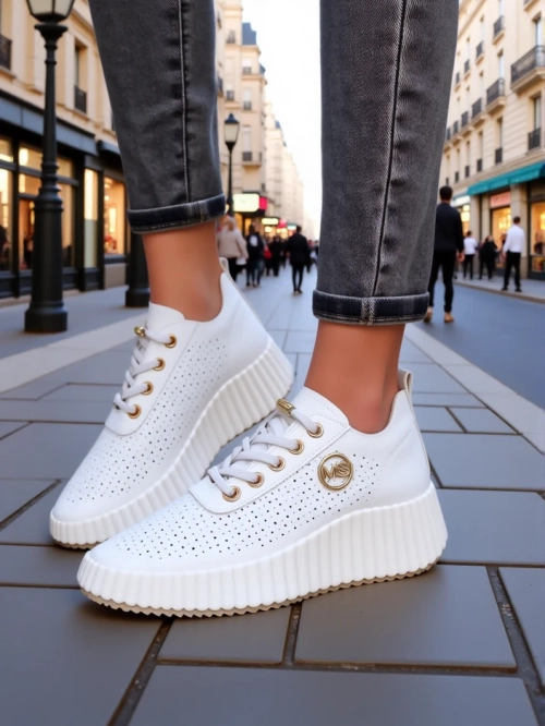 Royalfashion Жіночі перфоровані спортивні кросівки Jovenes