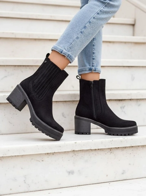 Жіночі чоботи Royalfashion з екологічного замшу на пості Segiag