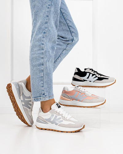 Dámské černé tenisky s šedými vsadkami Narisa - Obuv