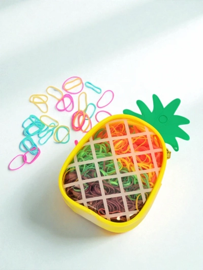 Royalfashion Vícebarevné silikonové gumičky Ananas