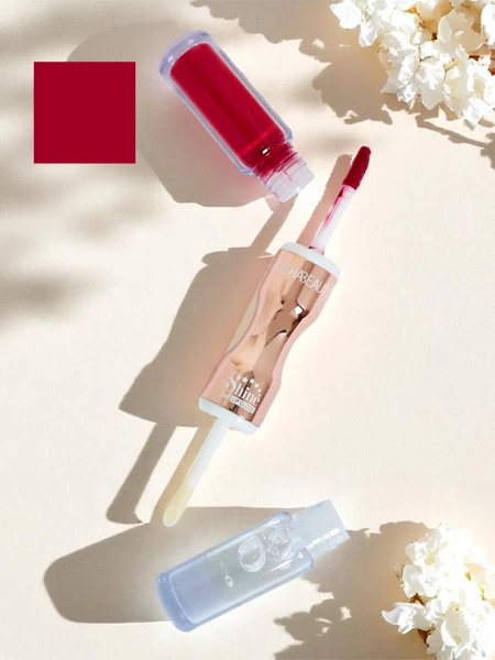 Rtěnka a čirý lesk na rty 2 v 1 Russian Red