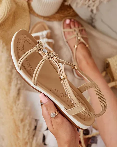 Royalfashion Dámské sandály se zirkony Solin