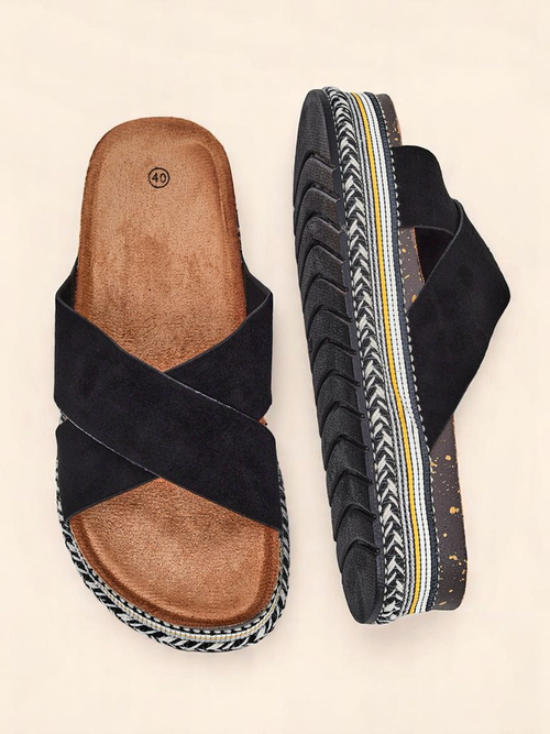 Royalfashion Жіночі шльопанці на плоскій підошві Solea Deco