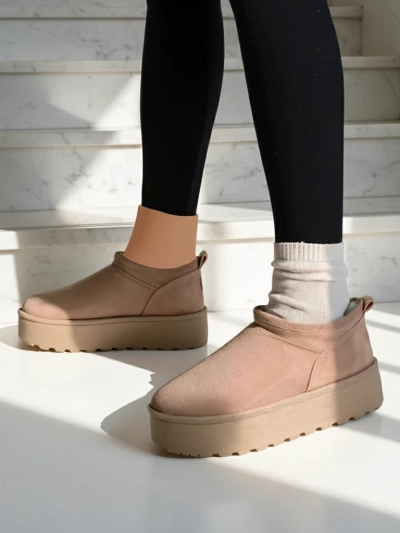 Royalfashion Dámské krátké boty a'la snow boots Ozozi