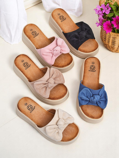 Royalfashion Жіночі шльопанці на платформі Givan