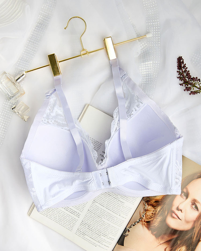 Жіночий бюстгальтер Royalfashion, декорований мереживом