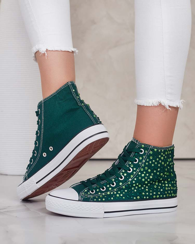 Royalfashion Dámské tenisky s flitry Shis