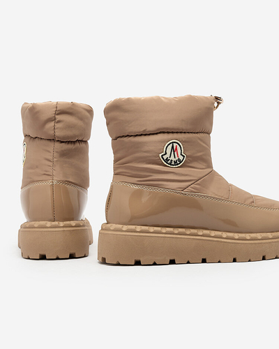 Royalfashion Dámské sněhule v hnědé barvě Ireda