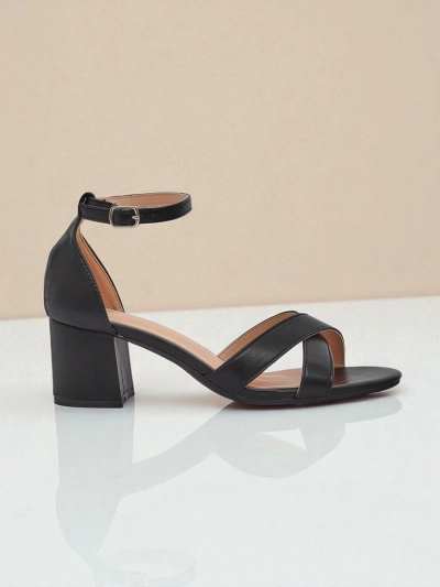 Royalfashion Dámské sandály na blokovém podpatku Eleganza Strap