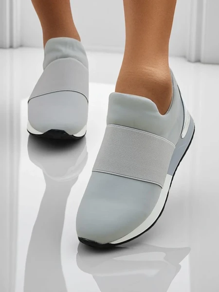 Dámské sneakersy Selene Grigio plochá podrážka holubí šedá módní styl