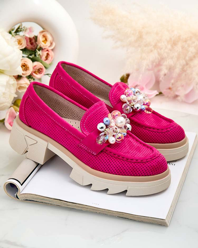 Royalfashion Dámské mokasíny s barevnými krystaly Glam