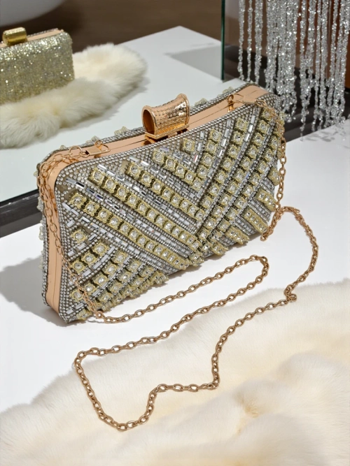 Royalfashion Жіноча сумка-клатч з цирконами Seraphine Glint
