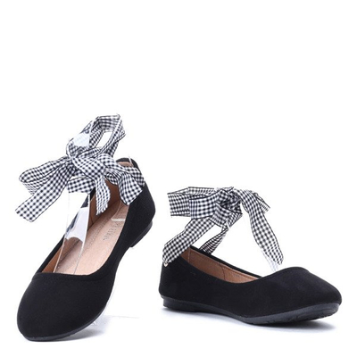 Czarne balerinki- Obuwie