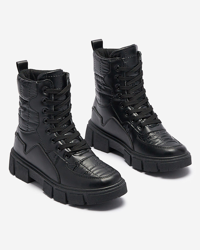 OUTLET Černé dámské nezateplené boty bagger Qertera- Obuv