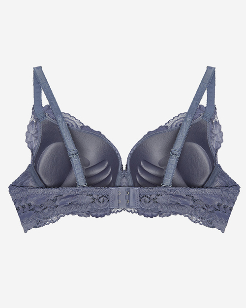 Синій жіночий бюстгальтер з мереживом - Lingerie