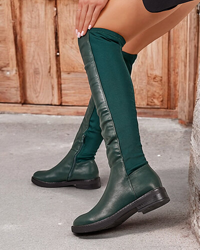 Royalfashion Dámské kozačky Desela nad kolena