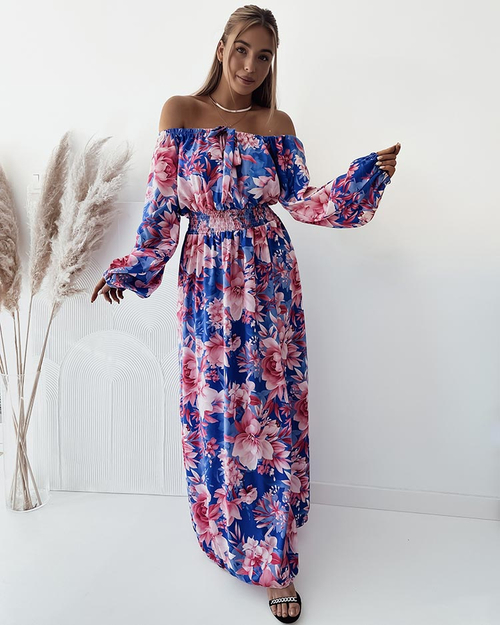 Жіноча сукня міді Royalfashion з оригінальним візерунком