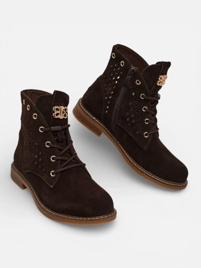 Ažurové dámské boty z přírodní kůže Aurelias