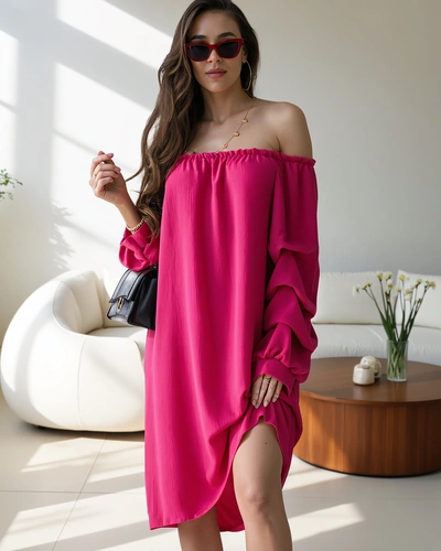 Royalfashion Hladké dámské šaty a'la španělské s volány