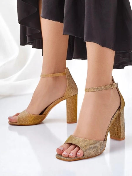 Royalfashion Lesklé dámské sandály Rokates