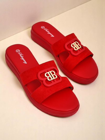 Royalfashion Dámské pantofle na ploché podrážce ChicStep