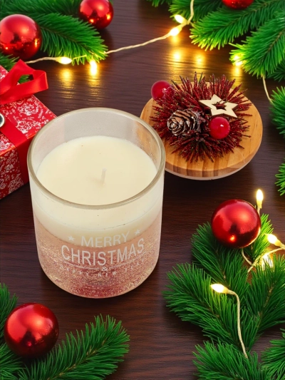 Vánoční vonná svíčka Merry Christmas Happy New Year