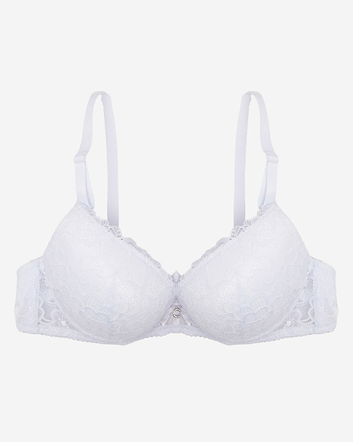 Білий жіночий мереживний бюстгальтер - Жіноча білизна