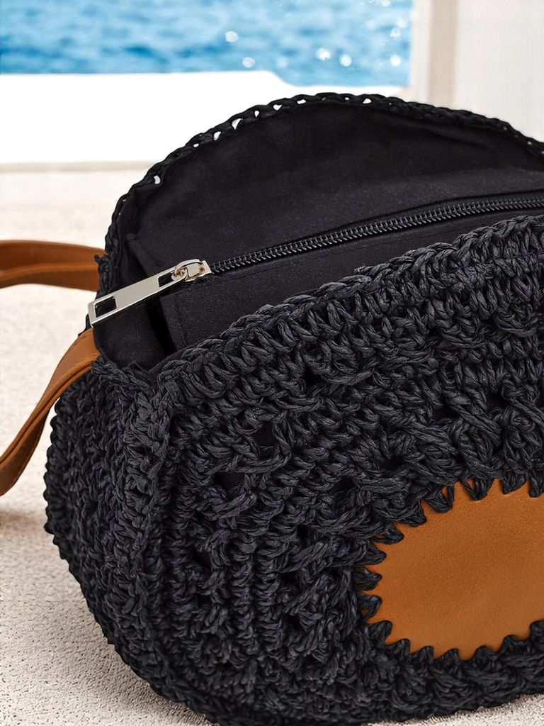 Royalfashion Malá slaměná dámská kabelka Solar Mini