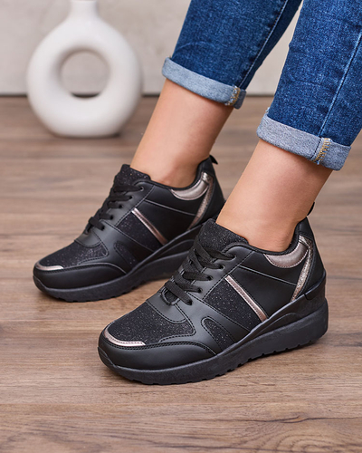 Royalfashion Béžovo-hnědé dámské sportovní tenisky na platformě Lacyrllia