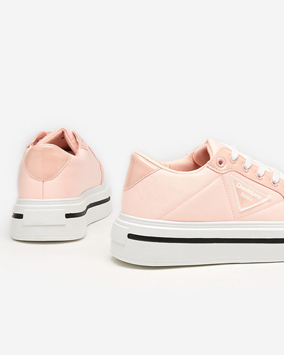 Světle růžové sportovní boty pro ženy se silnější podrážkou Rall- Footwear