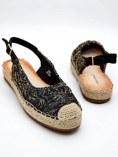Royalfashion Dámské espadrilky s ozdobnou výšivkou