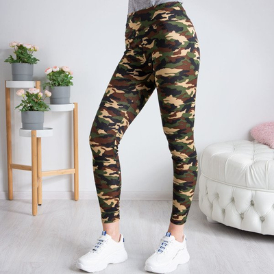 Camo sportovní legíny - Kalhoty 1